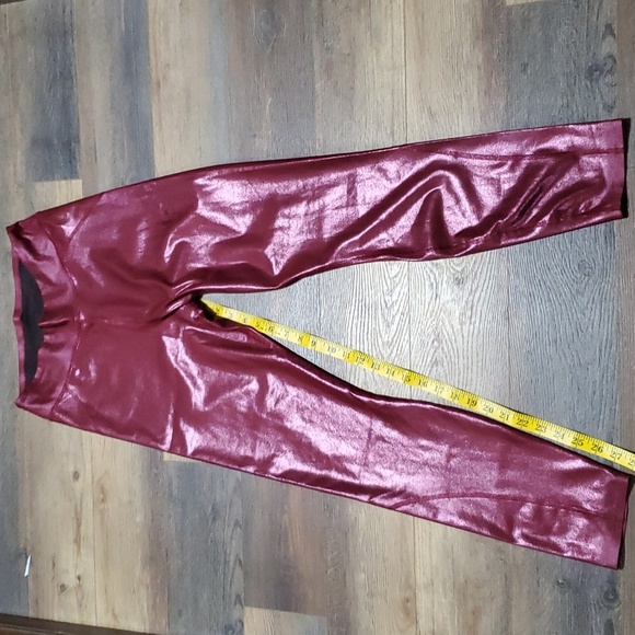 Stella mccartney x Adidas red metallic training legging tights - Picture 1 of 9